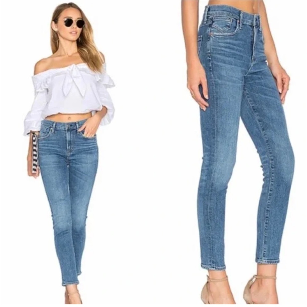 AGOLDE Sophie High Rise Skinny Crop Jeans